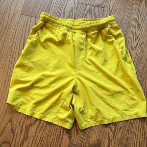 Men's Rare Vintage Yellow Color LinedShorts